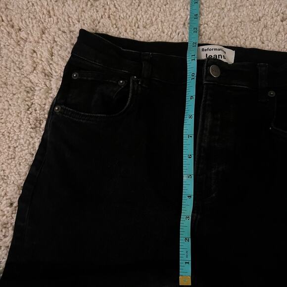 Reformation Jeans Black Skinny High Rise Denim Size 31 Style 10201 - Picture 9 of 10